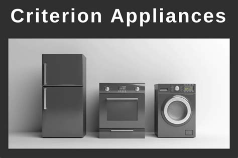 Clearance $ 8. . Who is criterion appliances made by